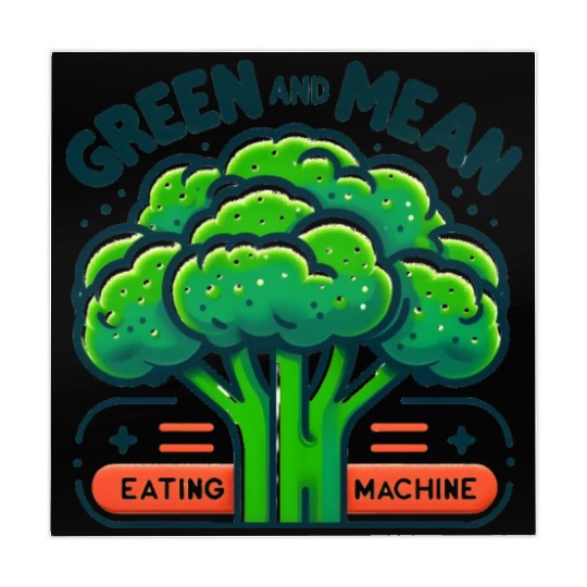Broccoli: Green and Mean Eating Machine Mahjong Mats