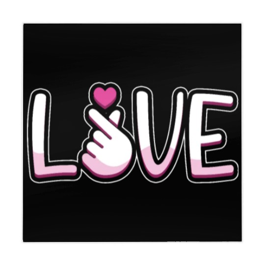 Love Korean Finger Heart K-Pop Love K-Drama Mahjong Mats