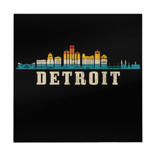 Detroit Michigan Motor City USA Mahjong Mats