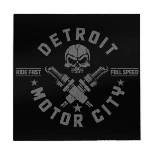Detroit Michigan Motor City USA Mahjong Mats