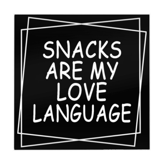 Snacks Are My Love Language Funny Valentines Day Mahjong Mats