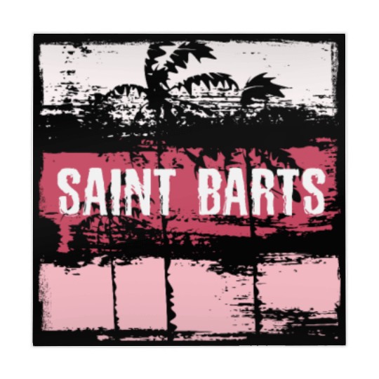 Saint Barts Vacation Souvenir Abstract Artistic Mahjong Mats