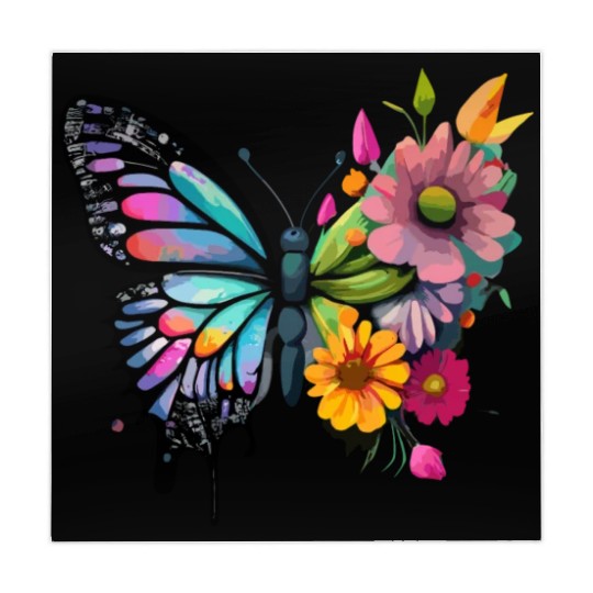 Metamorphora Butterfly Nature Flowers Branches Mahjong Mats