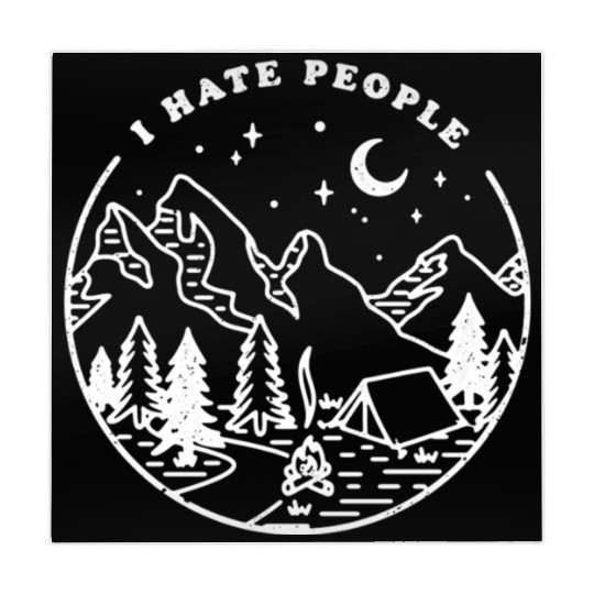 I Hate People Nature Mountain Outdoor Mahjong Mats