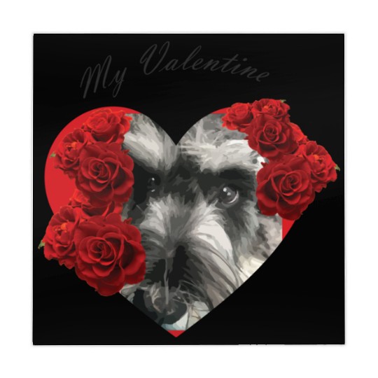 Schnauzer valentine Mahjong Mats