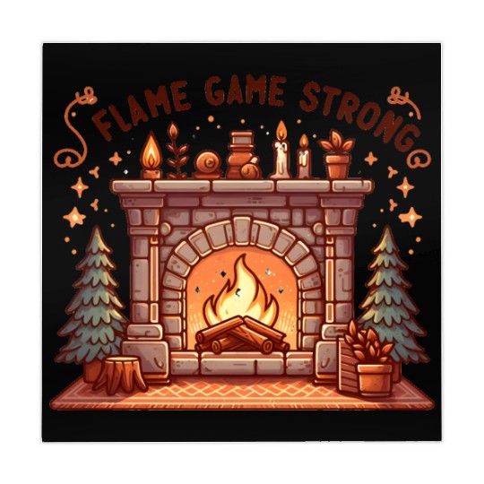 Fireplace: Flame Game Strong Mahjong Mats