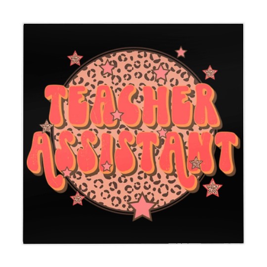 Retro Groovy Leopard Teacher Assistant Mahjong Mats