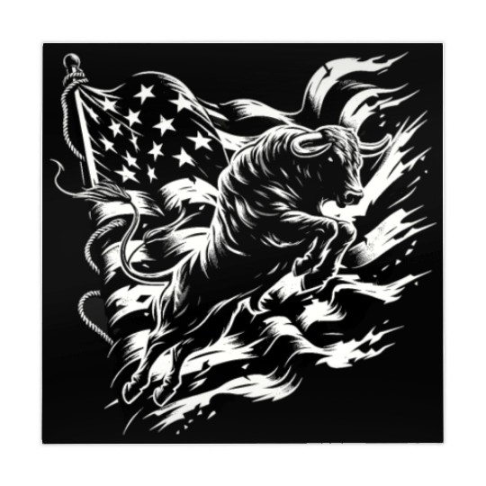 Rodeo Bull Riding Livestock Show Farmer Cattle Mahjong Mats