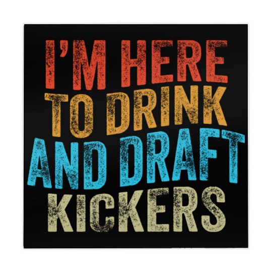 Fantasy Football Party Drink Draft Kickers Mahjong Mats