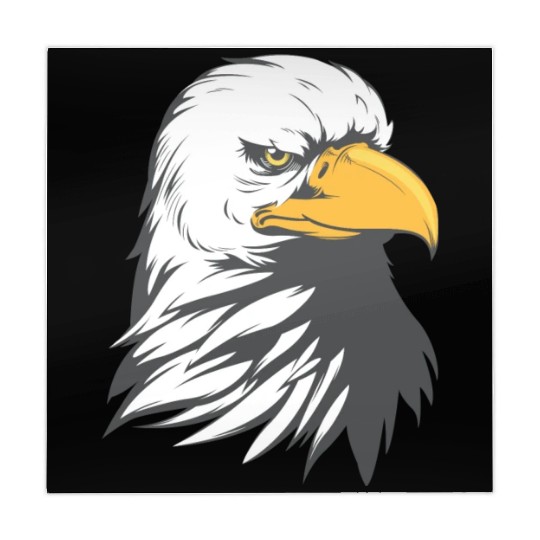 Bald Eagle Head Cartoon Mahjong Mats