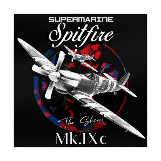 Supermarine Spitfire MK.IXc WW2 Fighter Plane Mahjong Mats