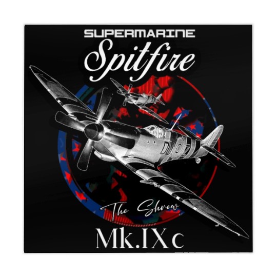 Supermarine Spitfire MK.IXc WW2 Fighter Plane Mahjong Mats