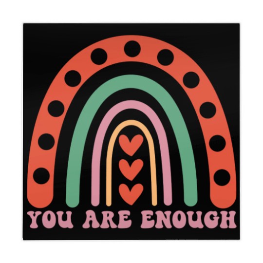 "You are enough" - Positive mindset message Mahjong Mats