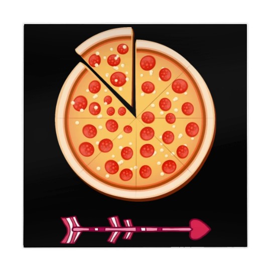PIZZA is my valentine - Arrow Pointing Left Mahjong Mats