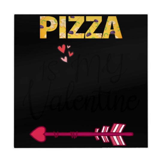 PIZZA is my valentine - Arrow Pointing Right Mahjong Mats