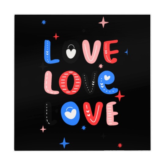 White Red Pink Light Blue Black Bold Valentine Mahjong Mats