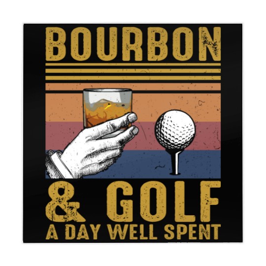Bourbon Golf Funny Golfer Bourbon Lover Mahjong Mats