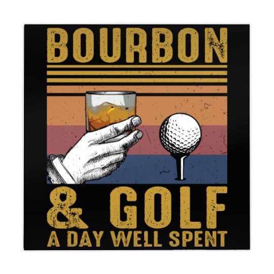 Bourbon Golf Funny Golfer Bourbon Lover Mahjong Mats