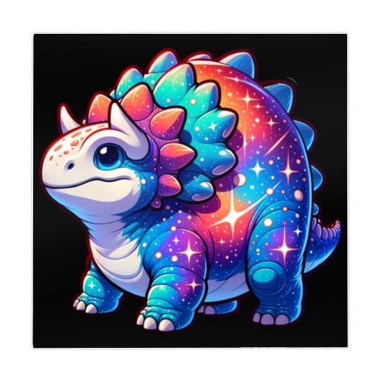 Cute Galaxy Ankylosaurus Mahjong Mats