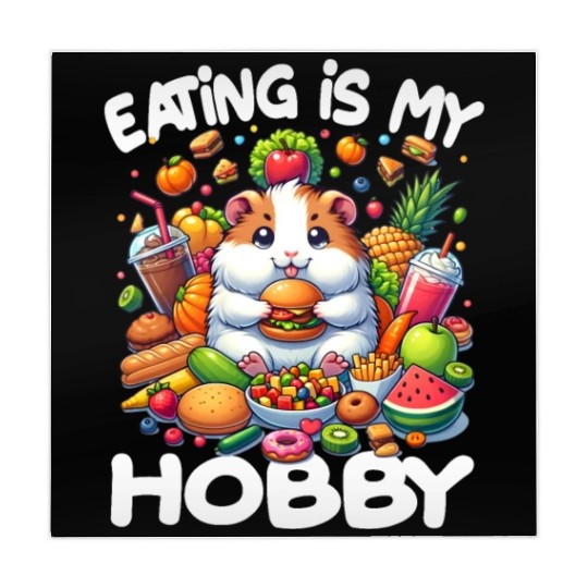 Cute Guinea Pig Kawaii Cavy Eating Burger Mahjong Mats