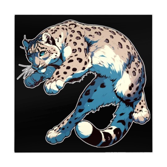 Snow Leopard Leopard White Leopard Mahjong Mats