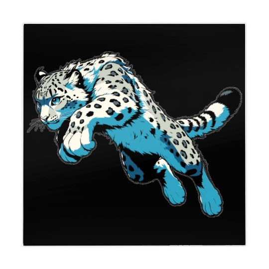 Snow Leopard Leopard White Leopard Mahjong Mats