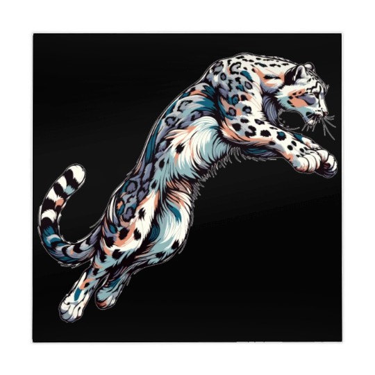 Snow Leopard Leopard White Leopard Mahjong Mats