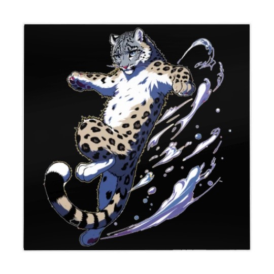 Snow Leopard Leopard White Leopard Mahjong Mats