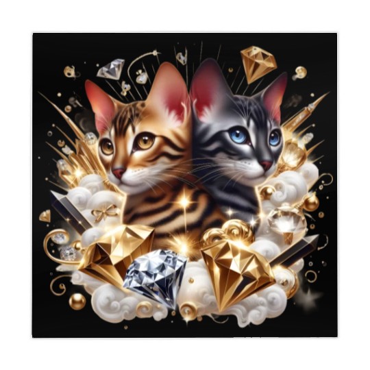 Fabulous Bengal Kittens Mahjong Mats