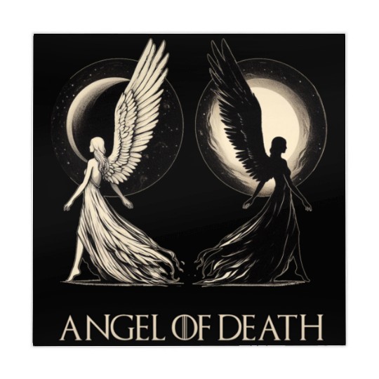 Angel of Death - Sun And Moon Mystical Artwork Mahjong Mats