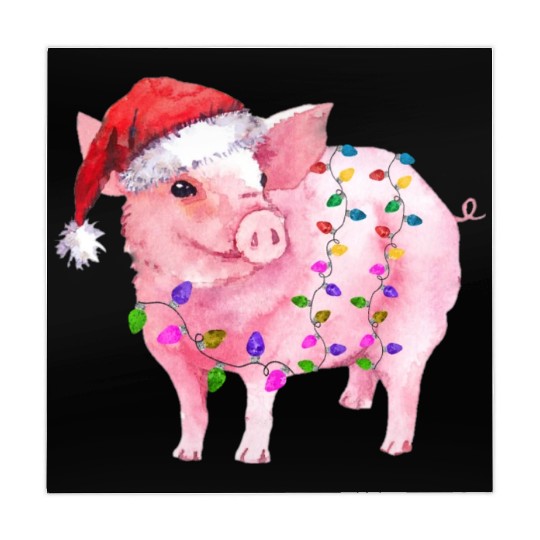 Pig Christmas Light Mahjong Mats