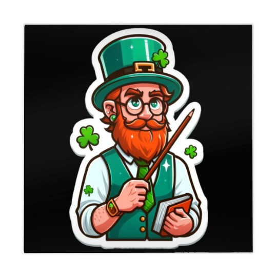Irish bearded teacher, funny st patricks day Mahjong Mats