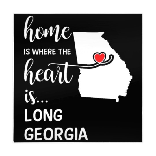 Long County Georgia Is Where My Heart Is Cool Gift Mahjong Mats