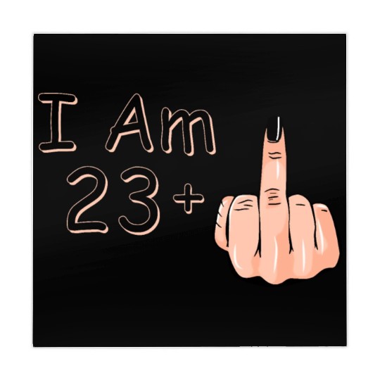 I Am 23 + 1 Middle Finger Mahjong Mats I Am 23 Plus,