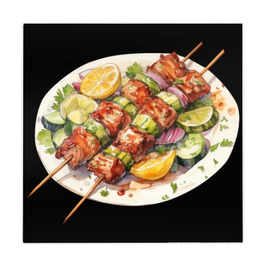 Greek Chicken Souvlaki Mahjong Mats