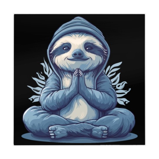 Yoga Sloth Relaxation Chill Chilling Meditation Mahjong Mats