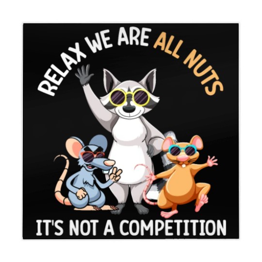 Funny Raccoon Mouse and Rat Mahjong Mats