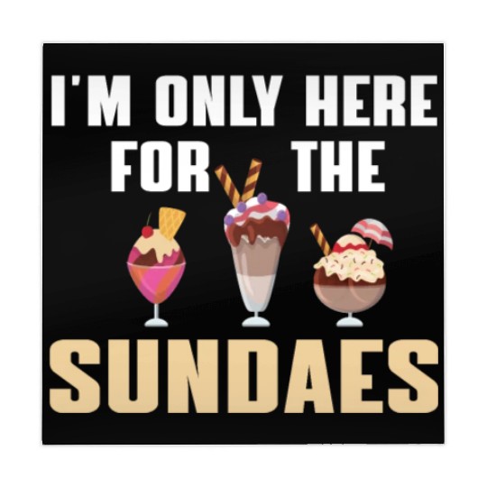 Funny Sundaes Ice Cream Quote Mahjong Mats