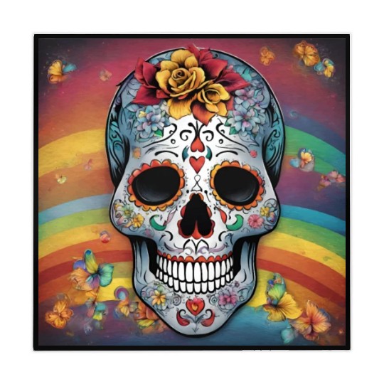 A Sugar Skull pastel colors & Rainbow Mahjong Mats