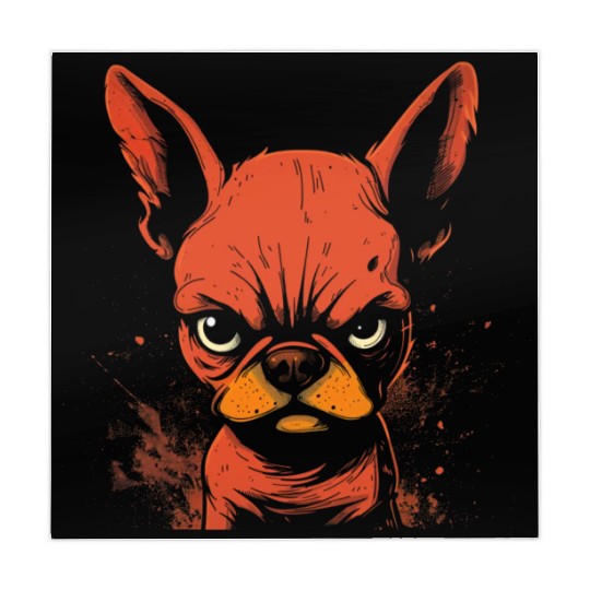 Angry French Bulldog Mahjong Mats