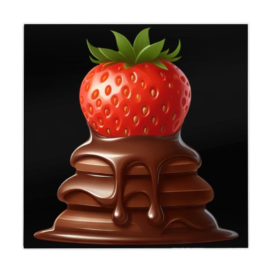 Quirky Chocolate Strawberry Fusion Design Mahjong Mats