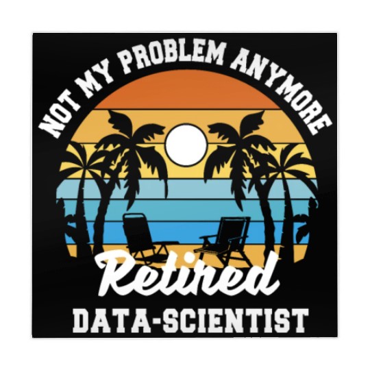 Retirement gift idea Retired Data Scientist Mahjong Mats