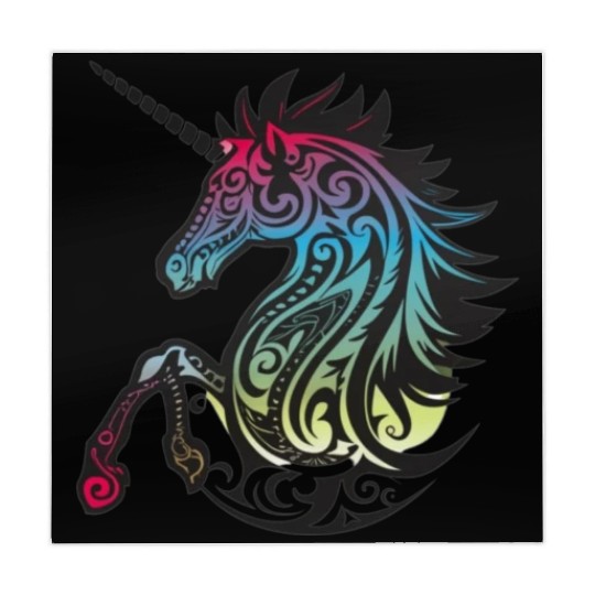 Mystical Rainbow Unicorn Art Mahjong Mats