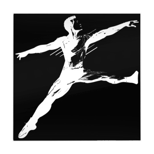 Male Ballet Dancer Sketch Mahjong Mats