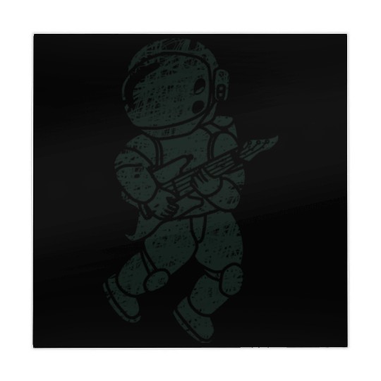 an astronauts playing guitar Mahjong Mats