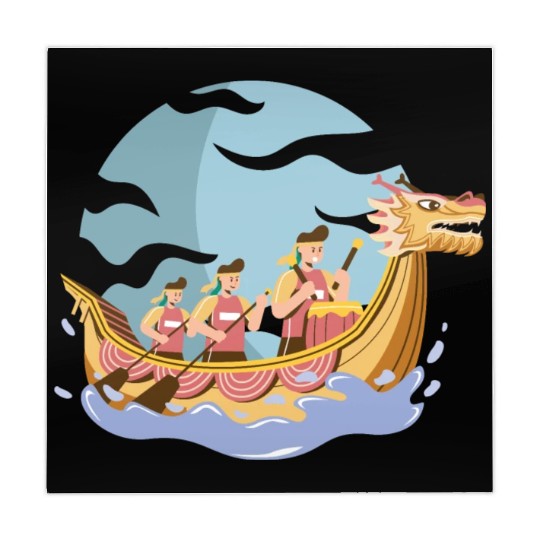 Chinese Dragon Boat Dragon Boat Racer Gift Mahjong Mats