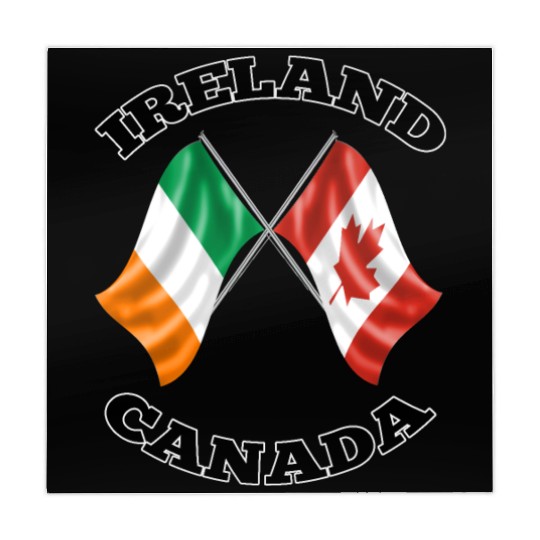 Irish Canadian Ireland and Canada Flags Mahjong Mats
