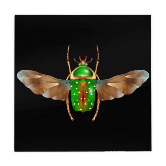 Stephanorrhina guttata-beautiful insect with wings Mahjong Mats