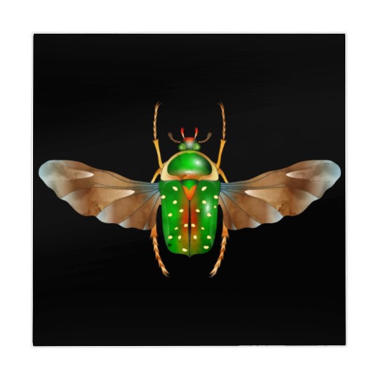 Stephanorrhina guttata-beautiful insect with wings Mahjong Mats