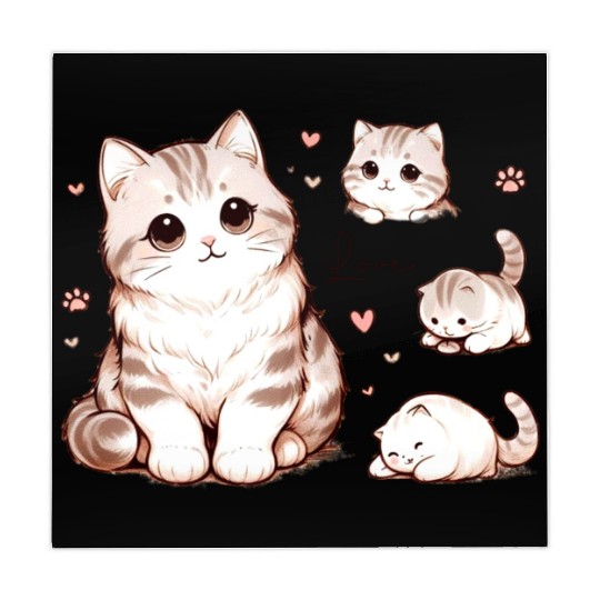 Lovely Felines Mahjong Mats